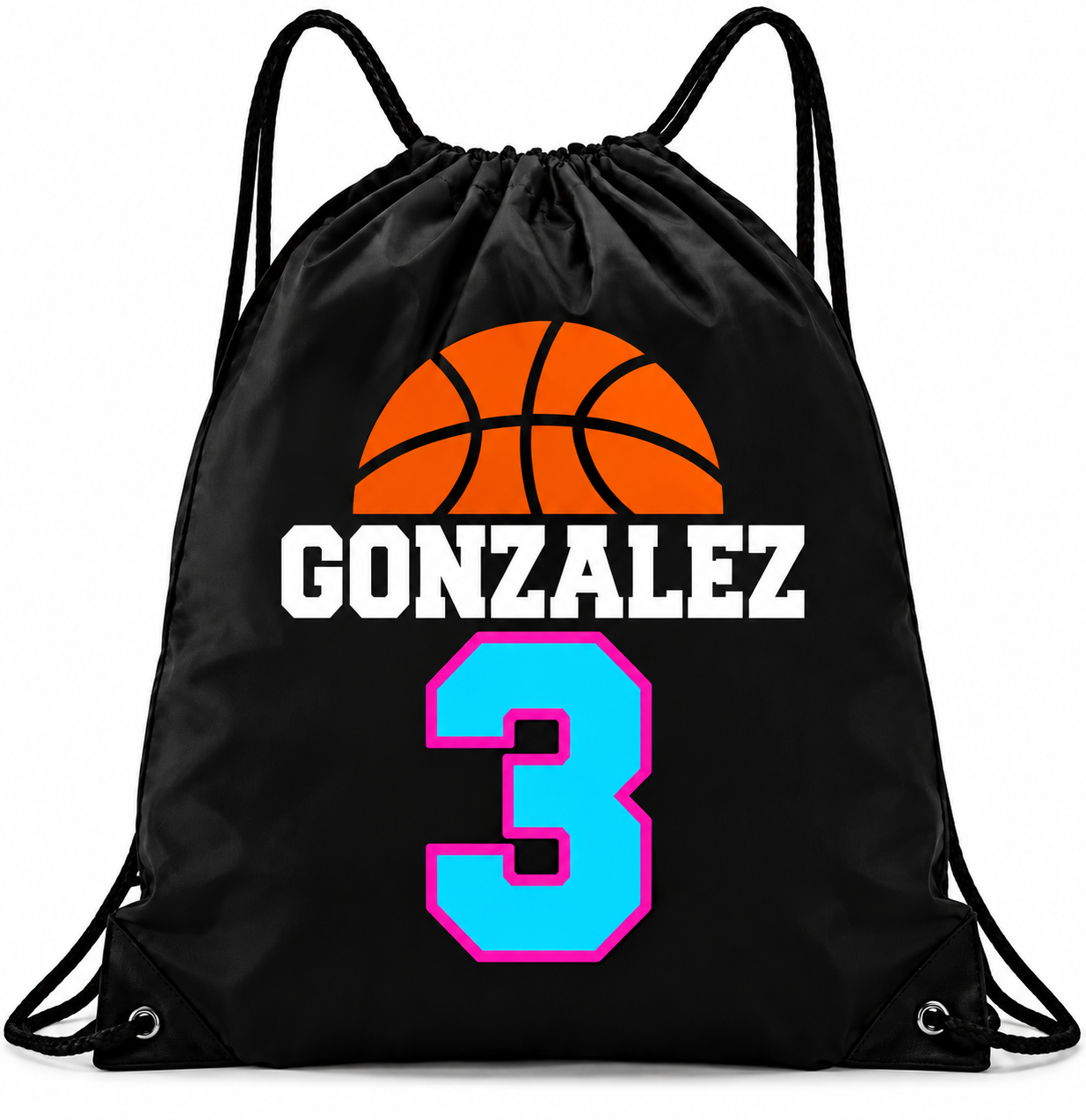 Basic Basketball Drawstring Bag